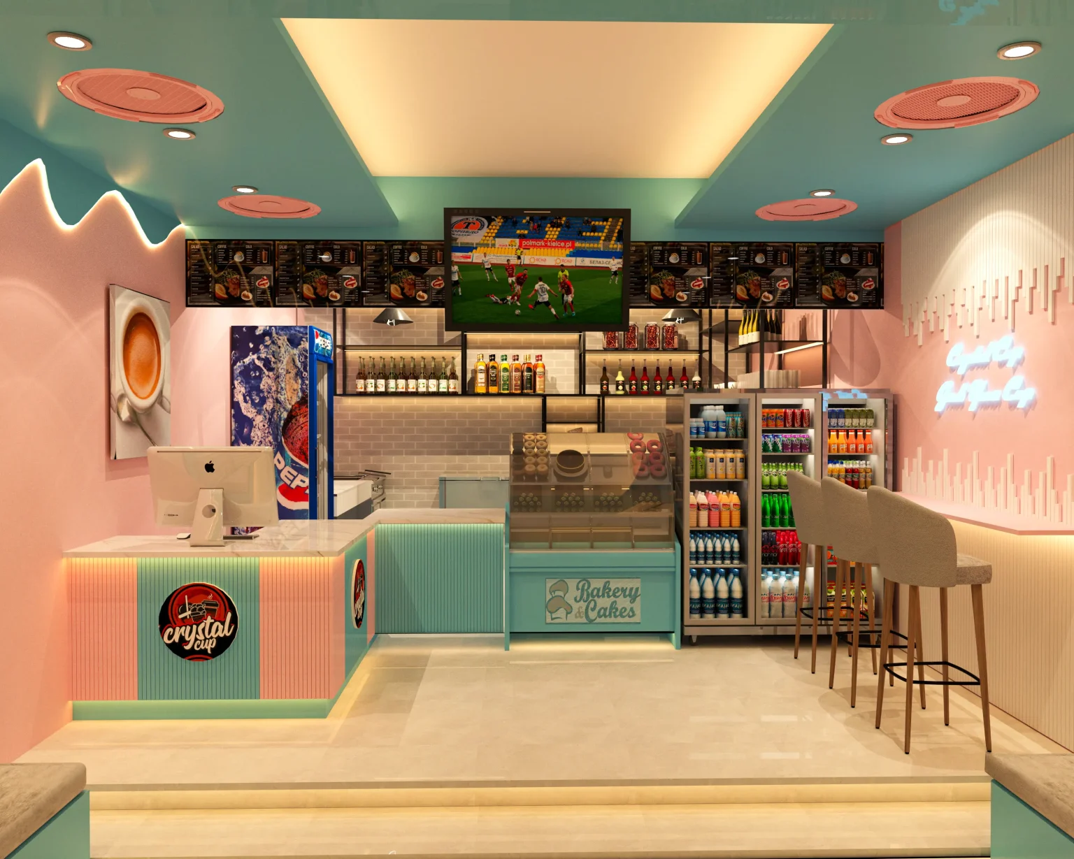 café interior design Chittagong – Crystal Cup, Panchlaish