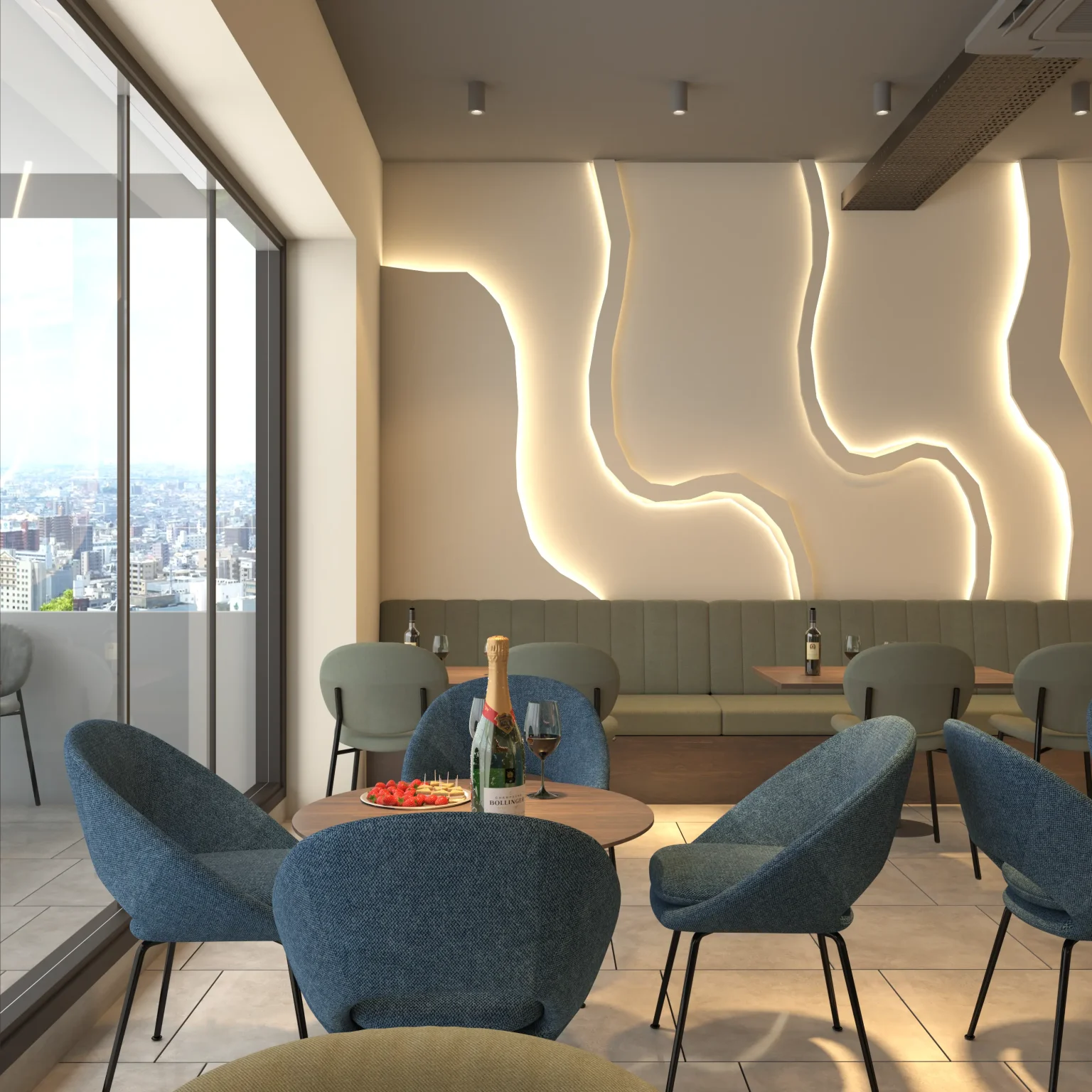 fast food shop interior on MM Ali Road – Snackza